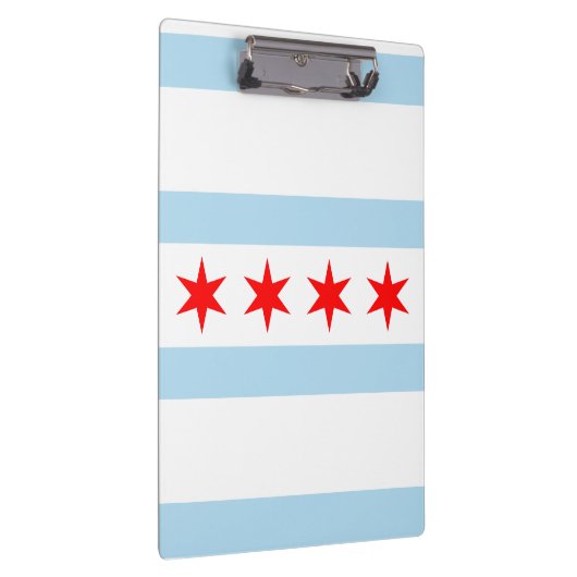 Flagge von Chicago, Illinois-Zwischenablage Klemmbrett (Rechts)