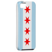 Flagge von Chicago iPhone 5 Case-Mate Tough™ Hülle (Rückseite/rechts)