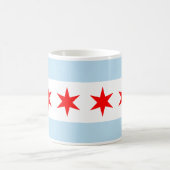 Flagge von Chicago Kaffeetasse (Mittel)