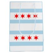 Flagge von Chicago Mittlere Geschenktüte (Rückseite)