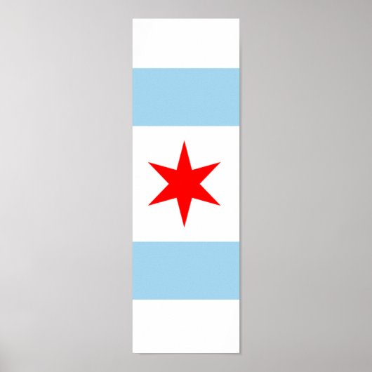 Flagge von Chicago Poster Art 1 von 4 (Vorne)