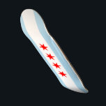 Flagge von Chicago-Skateboard Skateboard<br><div class="desc">Skate oder die mit unserer Flagge der Chicagoskateboard-Plattform-Art: 8 1/8",  ob Sie Schleifen auf dem Hälfterohr oder kickflips in der Straße tun,  dieses Wettbewerb geformte Brett hat Obersten Pop!</div>