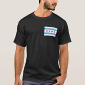 Flagge von Chicago T-Shirt (Vorderseite)