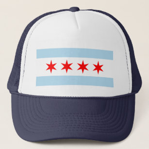 Flagge von Chicago Truckerkappe