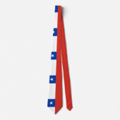 Flagge von Chile Neck Tie Krawatte (Vorderseite)