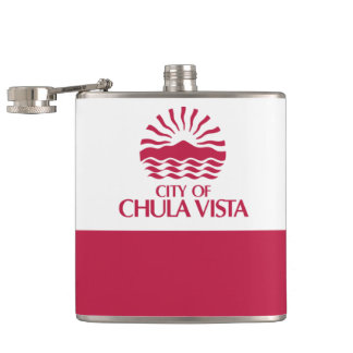 Flagge von Chula Vista, Kalifornien Flachmann