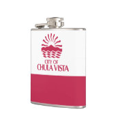 Flagge von Chula Vista, Kalifornien Flachmann (Links)