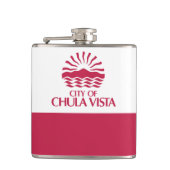 Flagge von Chula Vista, Kalifornien Flachmann (Vorderseite)