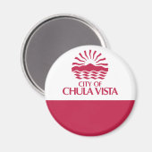 Flagge von Chula Vista, Kalifornien Magnet (Vorderseite/Rückseite)