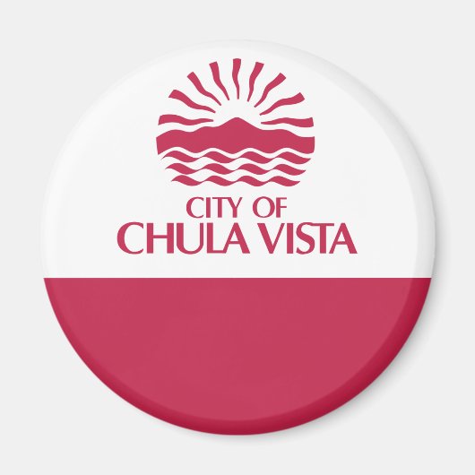 Flagge von Chula Vista, Kalifornien Magnet (Vorne)
