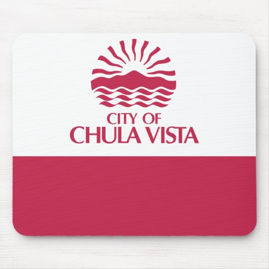 Flagge von Chula Vista, Kalifornien Mousepad (Vorne)