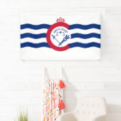 Flagge von Cincinnati (Ohio) Banner (Insitu)