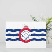 Flagge von Cincinnati (Ohio) Briefpapier (Stehend Vorderseite)