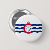 Flagge von Cincinnati (Ohio) Button (Vorne & Hinten)