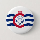 Flagge von Cincinnati, Ohio Button (Vorderseite)