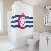 Flagge von Cincinnati (Ohio) Duschvorhang (Beispiel)