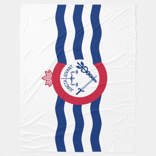 Flagge von Cincinnati (Ohio) Fleecedecke (Vorderseite)