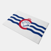 Flagge von Cincinnati (Ohio) Fußmatte (Schrägansicht)