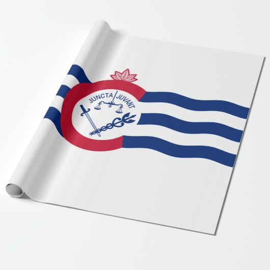 Flagge von Cincinnati (Ohio) Geschenkpapier (Ungerollt)
