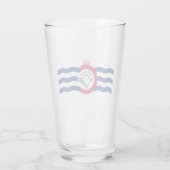 Flagge von Cincinnati (Ohio) Glas (Rückseite)