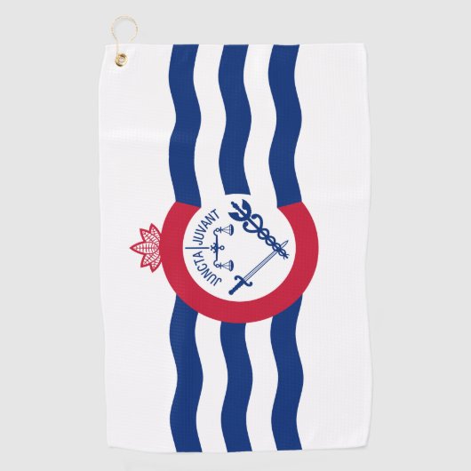 Flagge von Cincinnati, Ohio Golfhandtuch (Vorderseite)