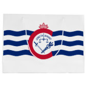 Flagge von Cincinnati, Ohio Große Geschenktasche Geschenktüte (Rückseite)