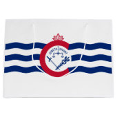 Flagge von Cincinnati (Ohio) Große Geschenktüte (Vorderseite)