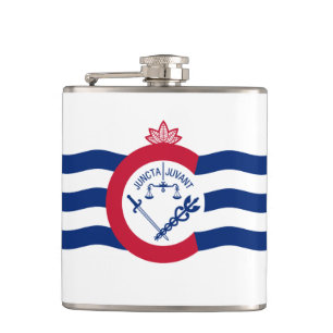 Flagge von Cincinnati, Ohio Hip Flask Flachmann