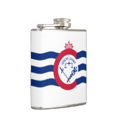 Flagge von Cincinnati, Ohio Hip Flask Flachmann (Rechts)