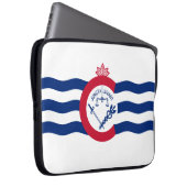 Flagge von Cincinnati (Ohio) Laptopschutzhülle (Vorne Rechts)