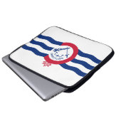 Flagge von Cincinnati (Ohio) Laptopschutzhülle (Vorne Knopf)