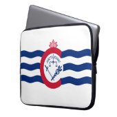 Flagge von Cincinnati (Ohio) Laptopschutzhülle (Vorderseite Links)