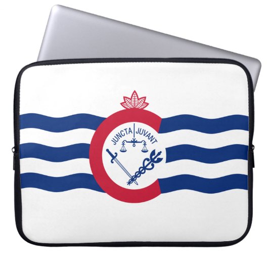 Flagge von Cincinnati (Ohio) Laptopschutzhülle (Vorderseite)