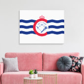 Flagge von Cincinnati (Ohio) Leinwanddruck (Insitu (Wohnzimmer))