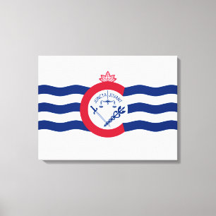 Flagge von Cincinnati (Ohio) Leinwanddruck