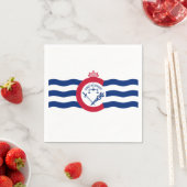 Flagge von Cincinnati, Ohio Napkins Serviette (Beispiel)