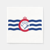 Flagge von Cincinnati, Ohio Napkins Serviette (Vorderseite)