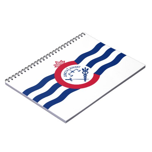 Flagge von Cincinnati (Ohio) Notizblock (Linke Seite)