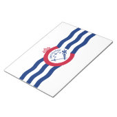 Flagge von Cincinnati (Ohio) Notizblock (angewinkelt)