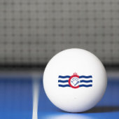 Flagge von Cincinnati, Ohio Ping-Pong Ball (Netto)
