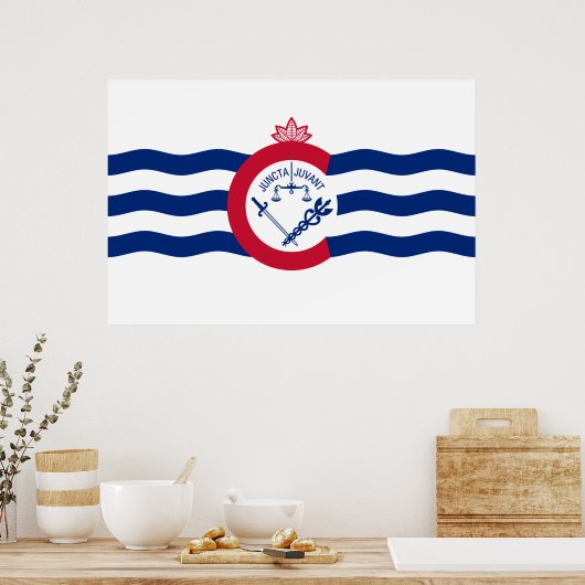 Flagge von Cincinnati (Ohio) Poster (Küche)