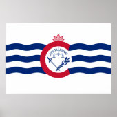 Flagge von Cincinnati (Ohio) Poster (Vorne)