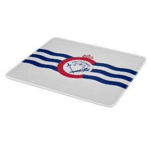Flagge von Cincinnati (Ohio) Schneidebrett
