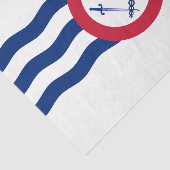 Flagge von Cincinnati (Ohio) Seidenpapier (Ausschnitt)