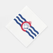 Flagge von Cincinnati (Ohio) Serviette (Ecke)