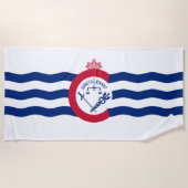Flagge von Cincinnati (Ohio) Strandtuch (Vorderseite)