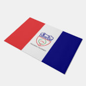 Flagge von Cleveland (Ohio) Fußmatte (Schrägansicht)