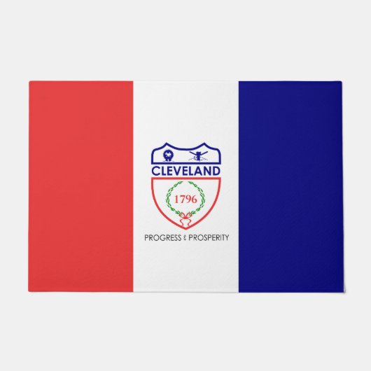 Flagge von Cleveland (Ohio) Fußmatte (Vorderseite)