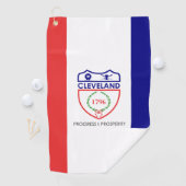 Flagge von Cleveland, Ohio Golfhandtuch (Insitu)