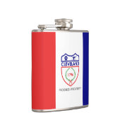 Flagge von Cleveland, Ohio Hip Flask Flachmann (Rechts)
